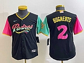 Youth San Diego Padres #2 Xander Bogaerts Black NEW 2023 City Connect Cool Base Stitched Jersey,baseball caps,new era cap wholesale,wholesale hats